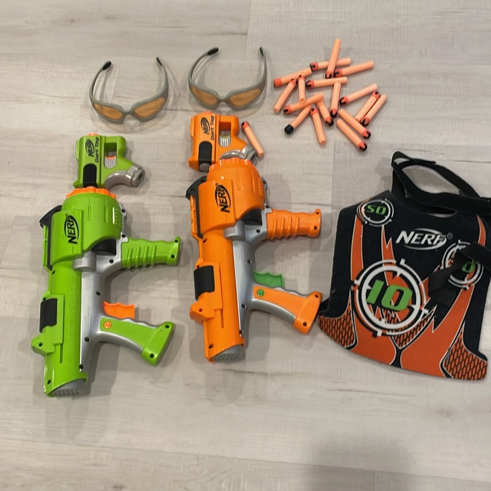 Nerf Dart Tag Rotating Blasters and Pistols